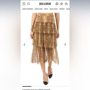 Zimmermann Ninety-Six Fluted Midi Skirt